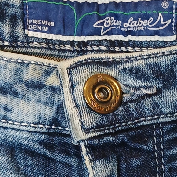 Flying  Machine Blue Label Premium Denim Jeans Size 34 Slim Tapered - Picture 2 of 10